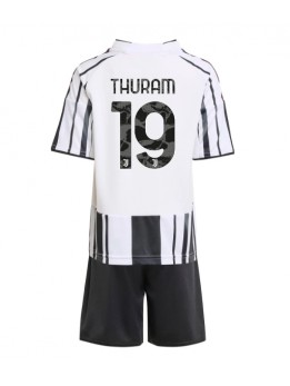 Juventus Khephren Thuram #19 Replika Hemmakläder Barn 2025-26 Kortärmad (+ byxor)